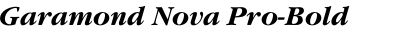Garamond Nova Pro-Bold Italic